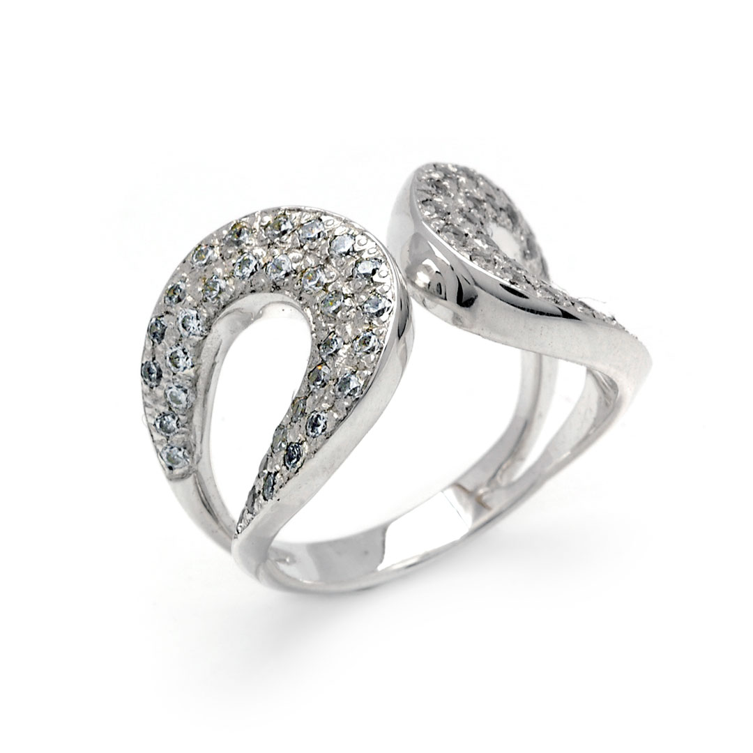 Wholesale Silver Ring - SR080-40Cz