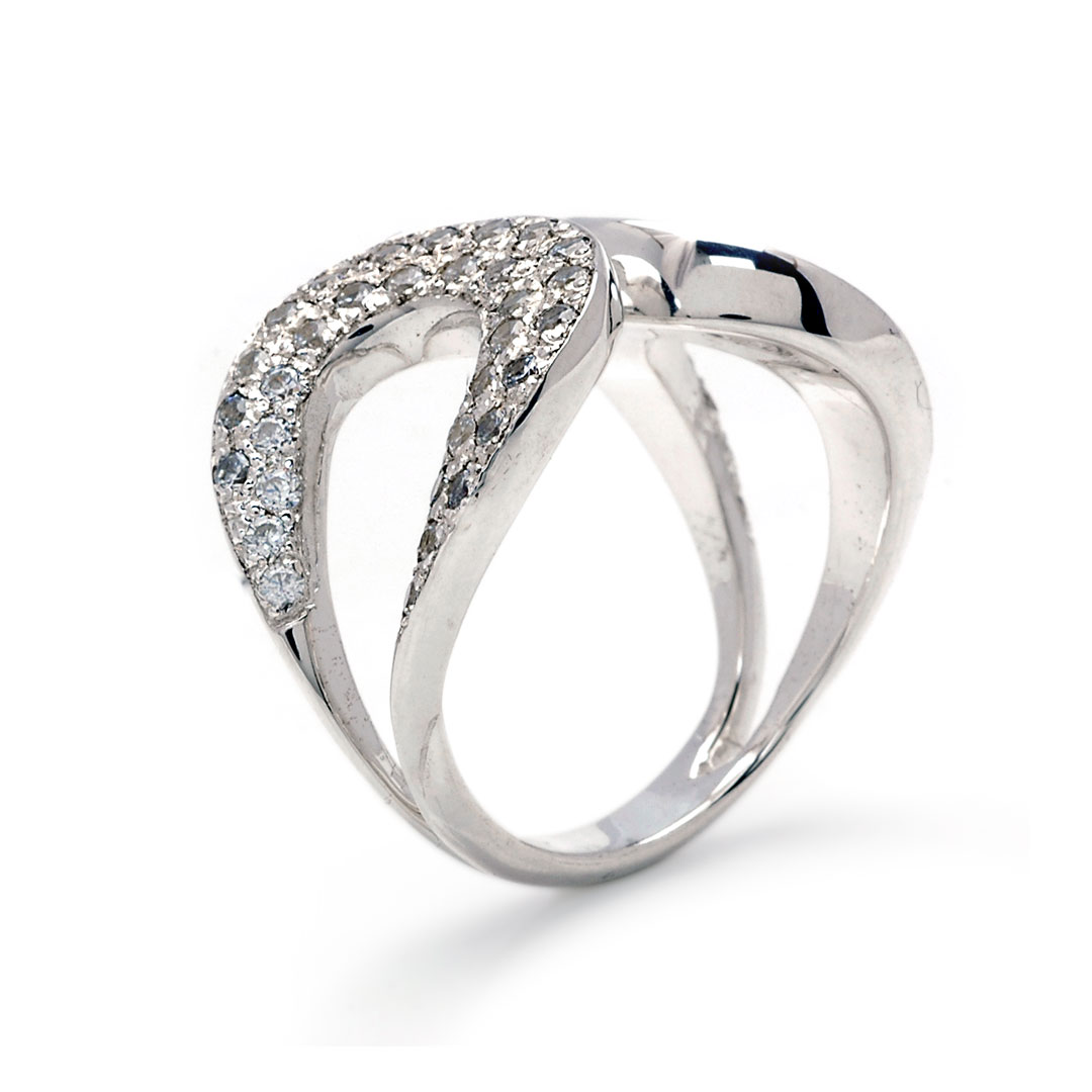 Wholesale Silver Ring - SR080-40Cz