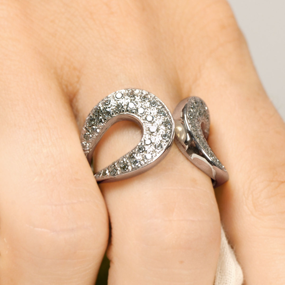 Wholesale Silver Ring - SR080-40Cz