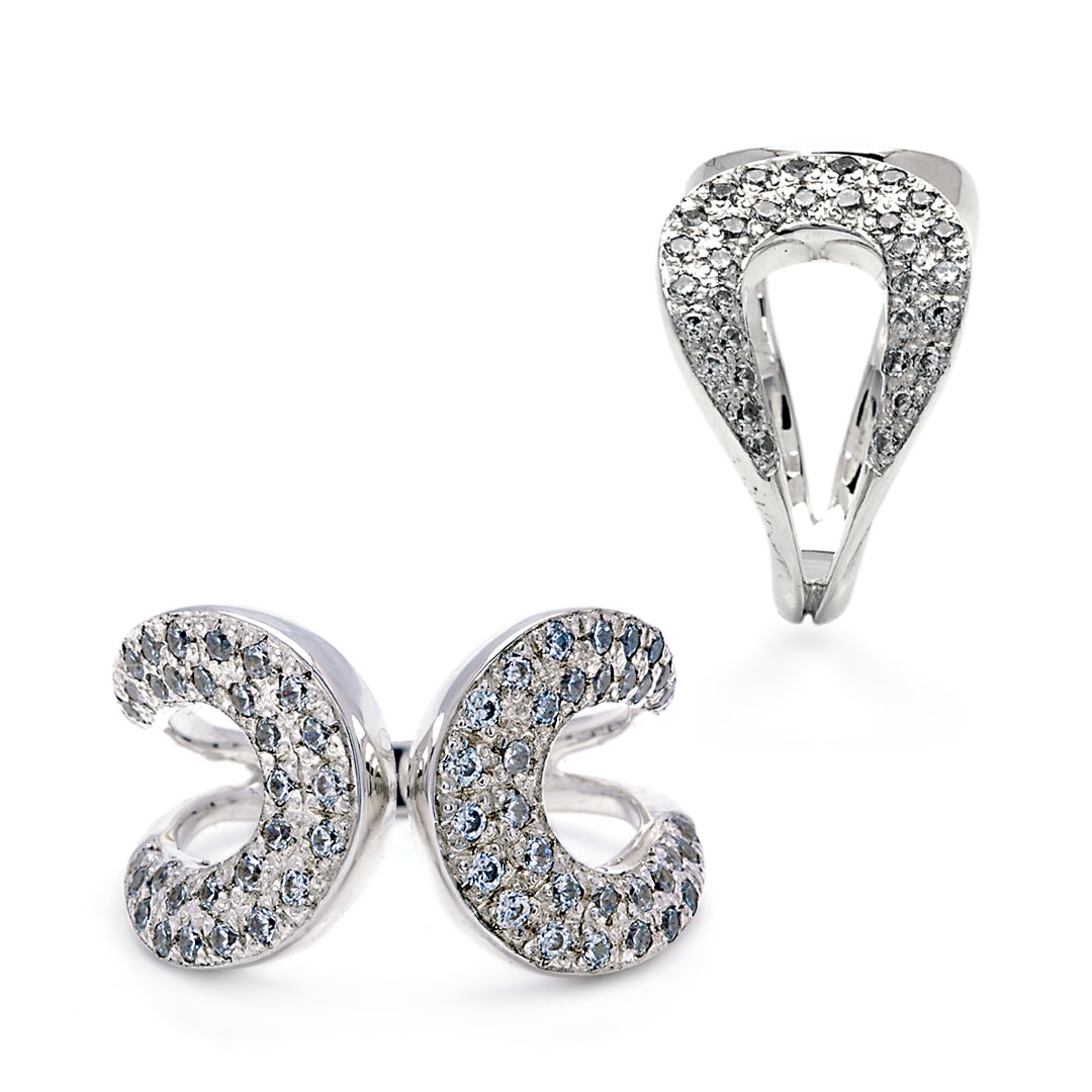 Wholesale Silver Ring - SR080-40Cz