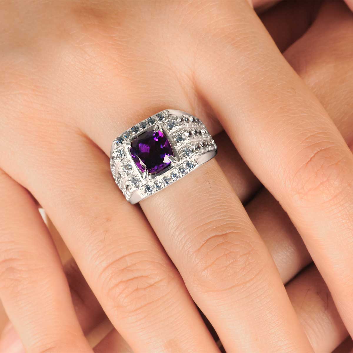 Wholesale Silver Ring - SR080-42Am