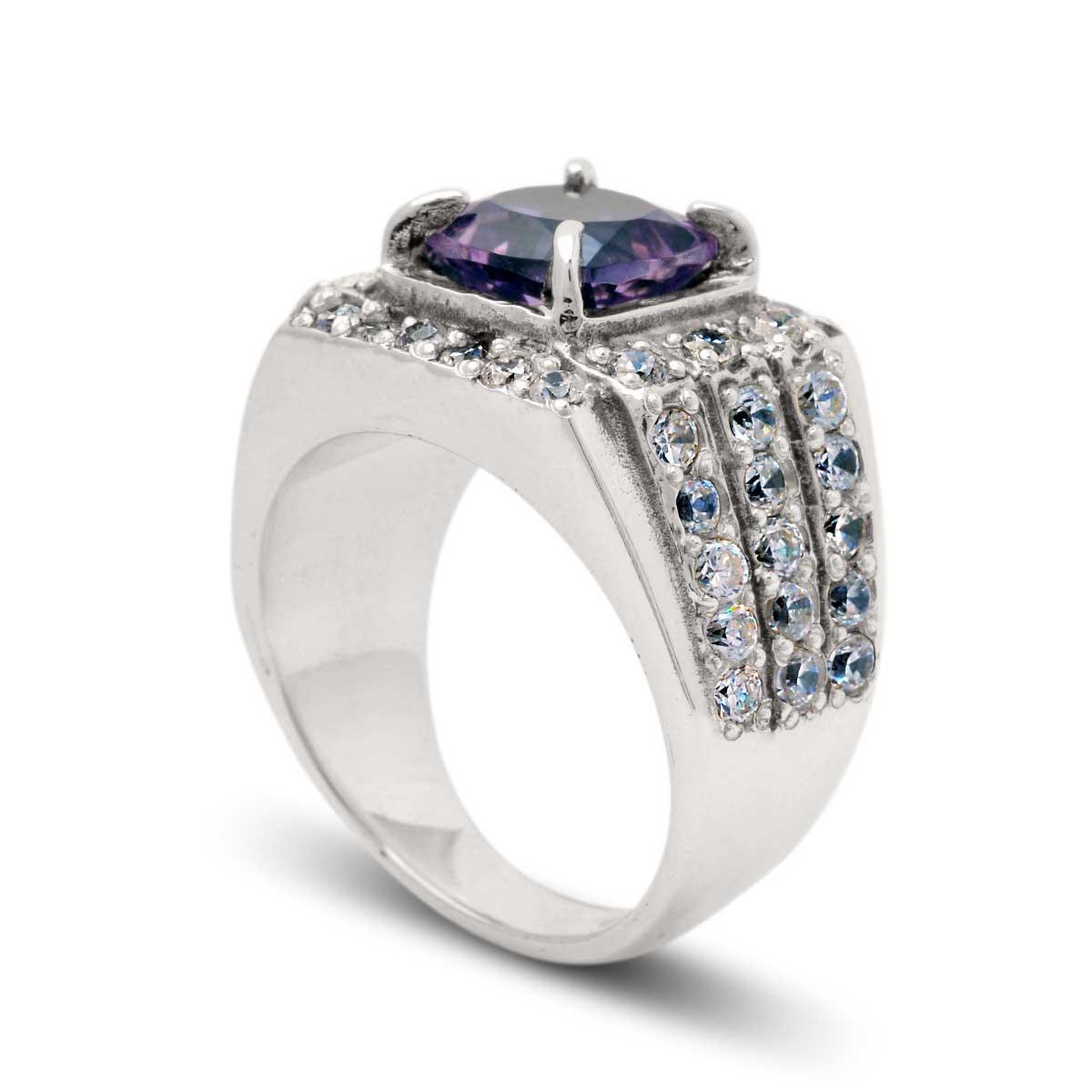 Wholesale Silver Ring - SR080-42Am