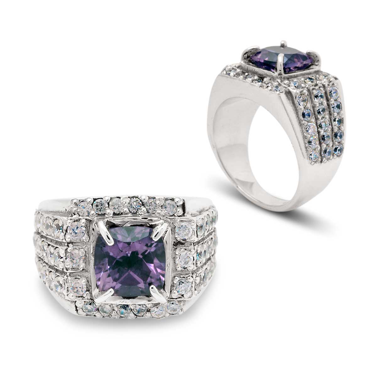 Wholesale Silver Ring - SR080-42Am