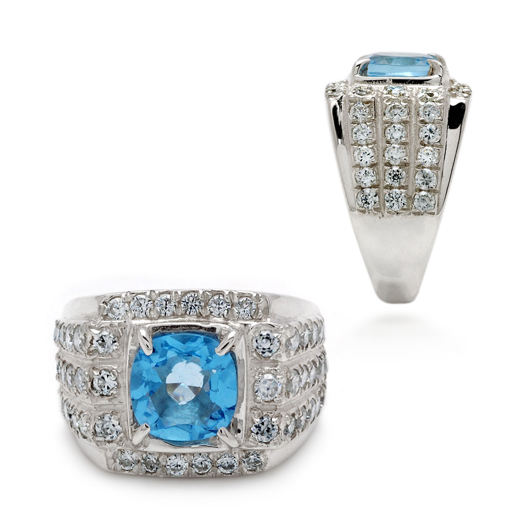 Wholesale Silver Ring - SR080-42Bq