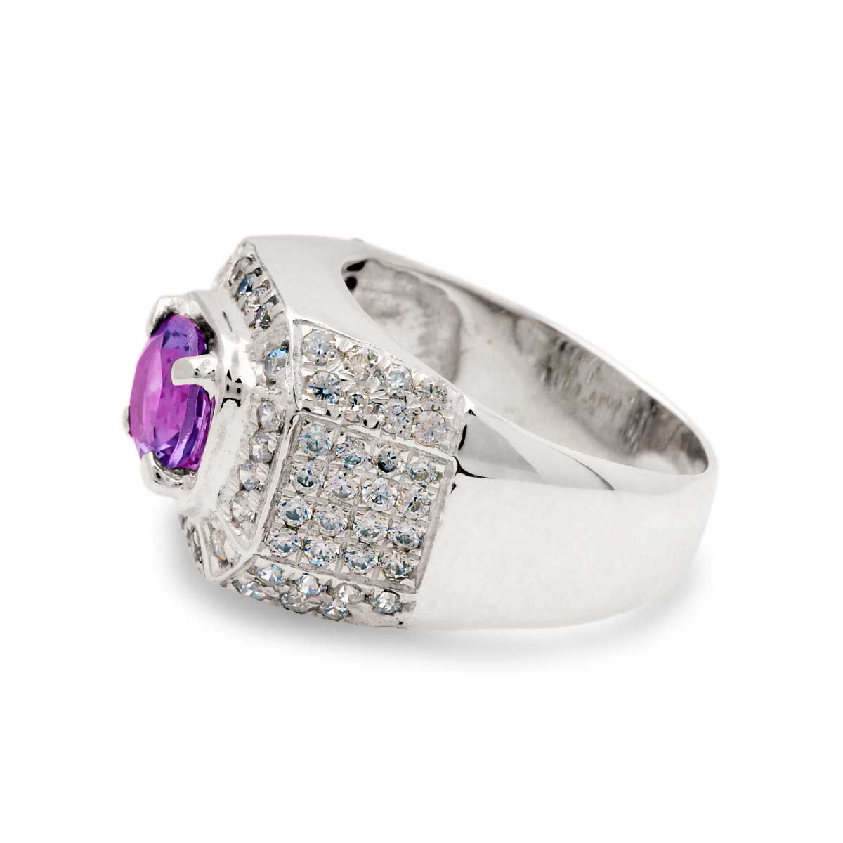 Wholesale Silver Ring - SR080-5AmCz