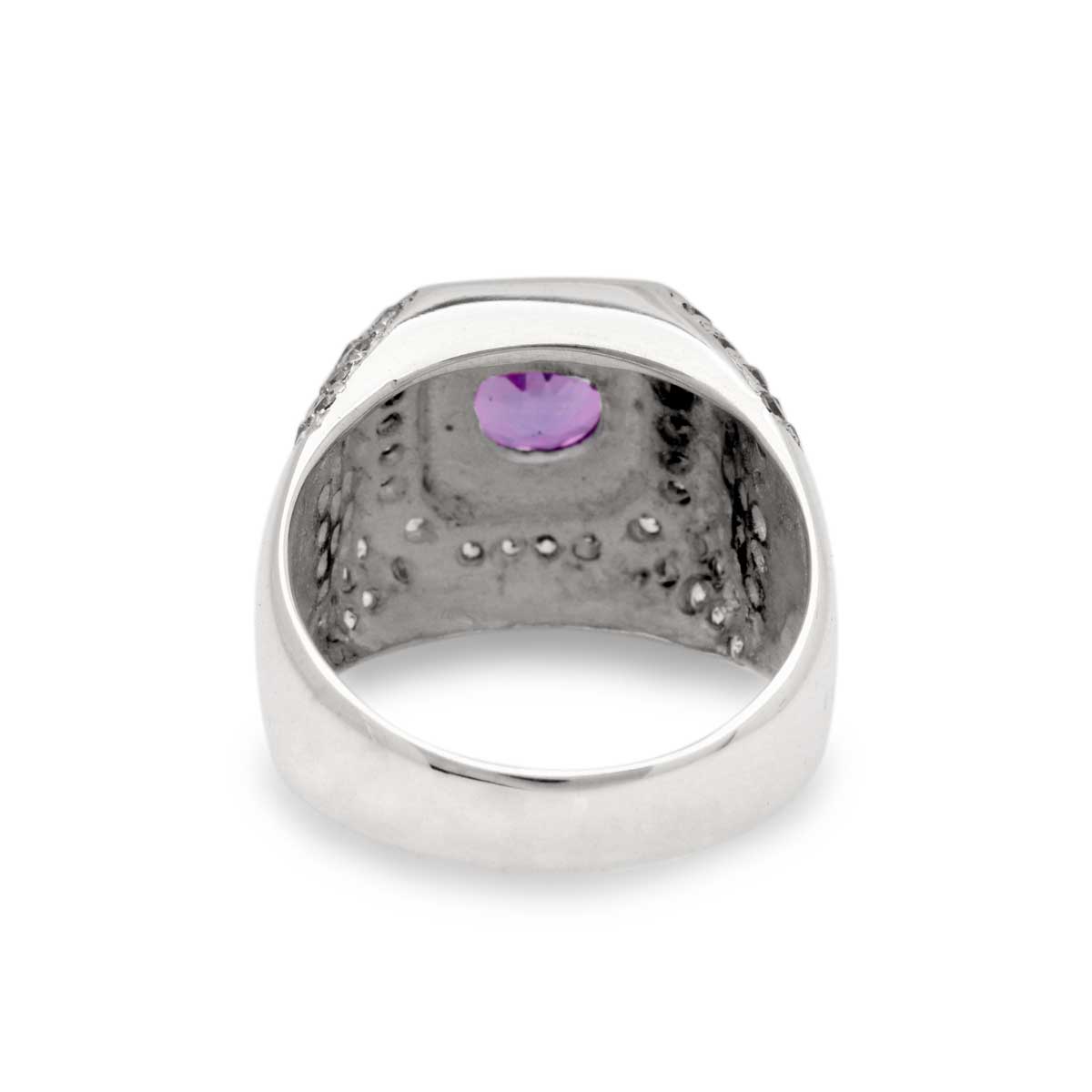 Wholesale Silver Ring - SR080-5AmCz
