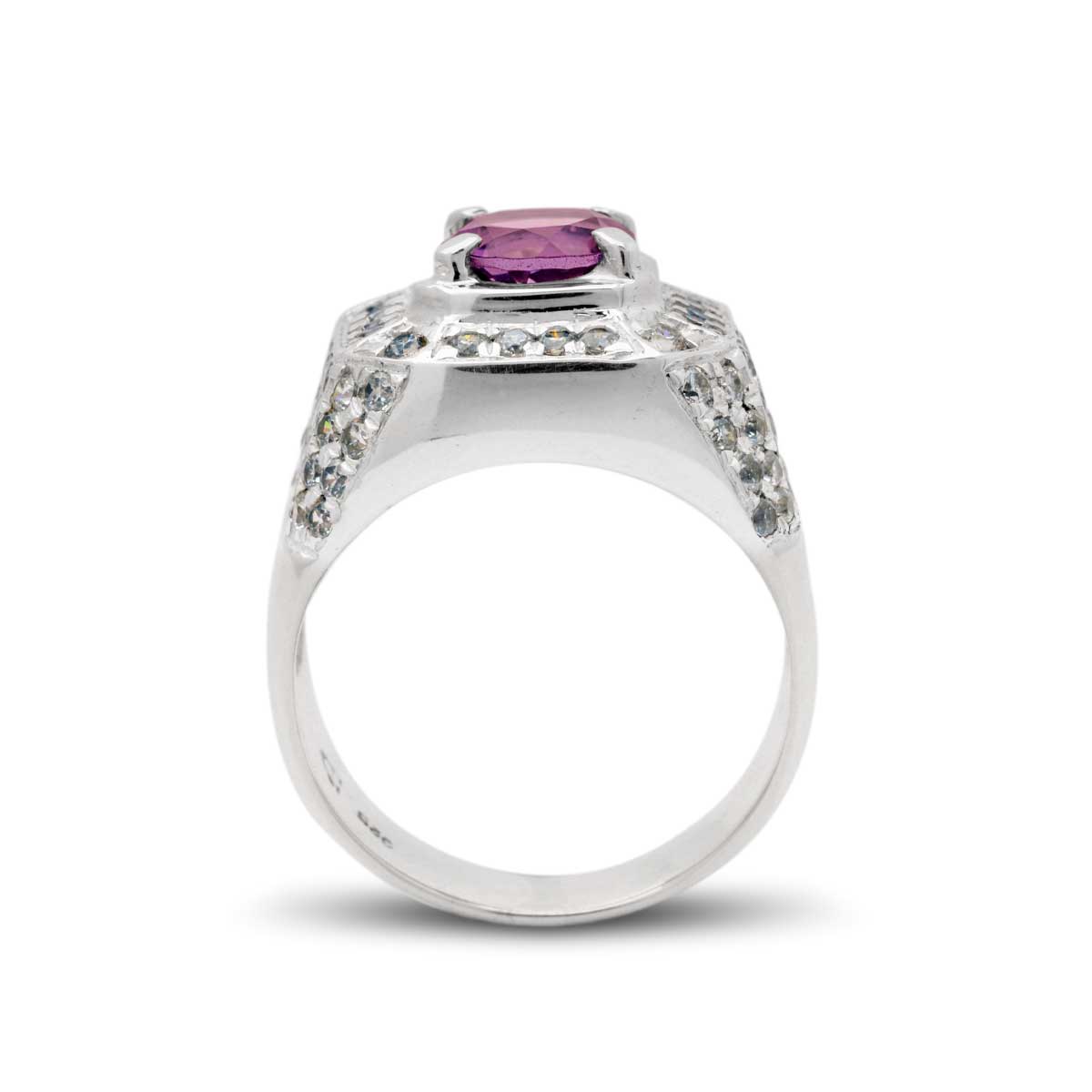 Wholesale Silver Ring - SR080-5AmCz