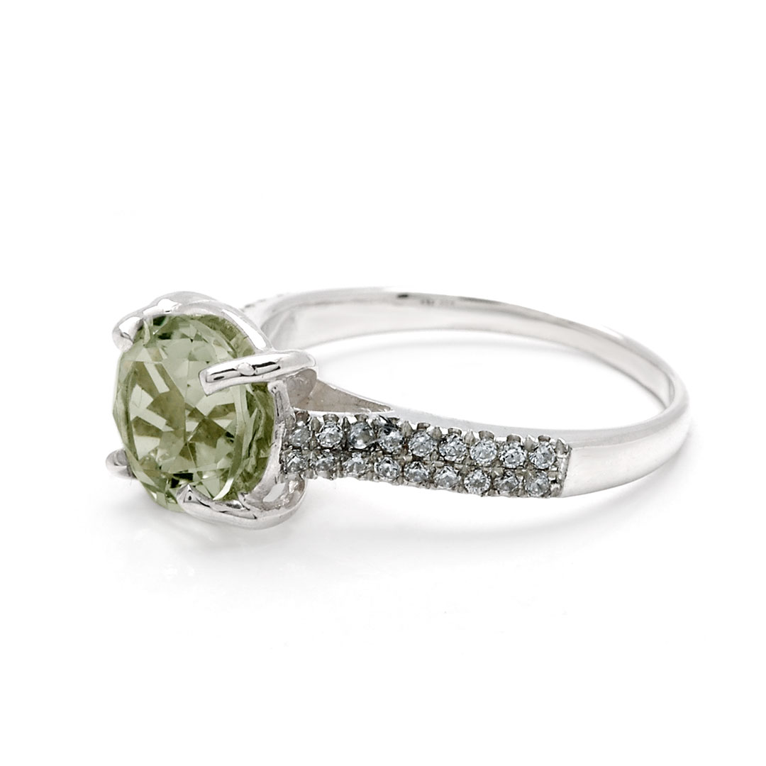 Wholesale Silver Ring - SR080-9GamCz