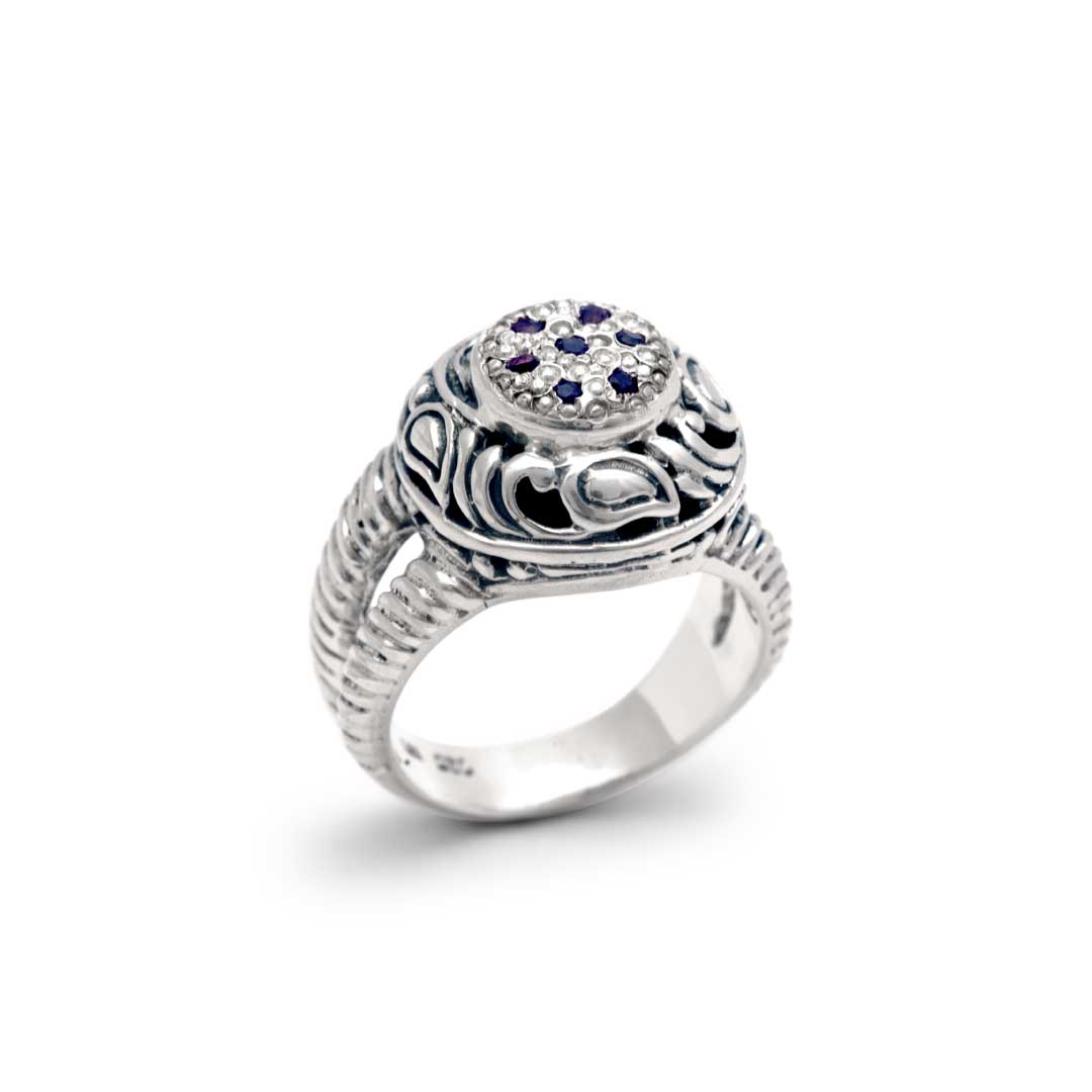 Wholesale Silver Ring - SR167-4Am