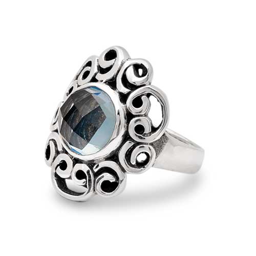 Wholesale Silver Ring - SR281-1Bq