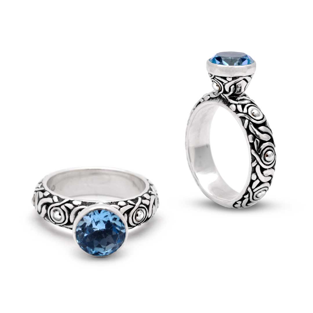 Wholesale Silver Ring - SR387-4Bt