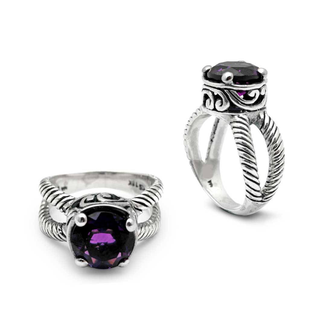 Wholesale Silver Ring - SR391-17Amq