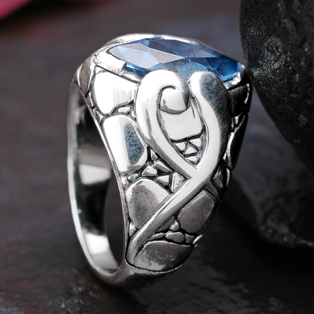Wholesale Silver Ring - SR507-1Bq