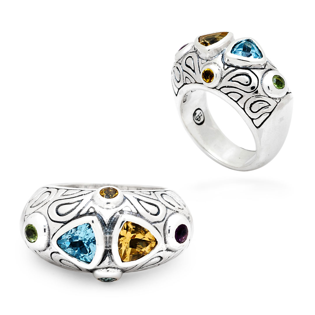 Wholesale Silver Ring - SR520BtCt