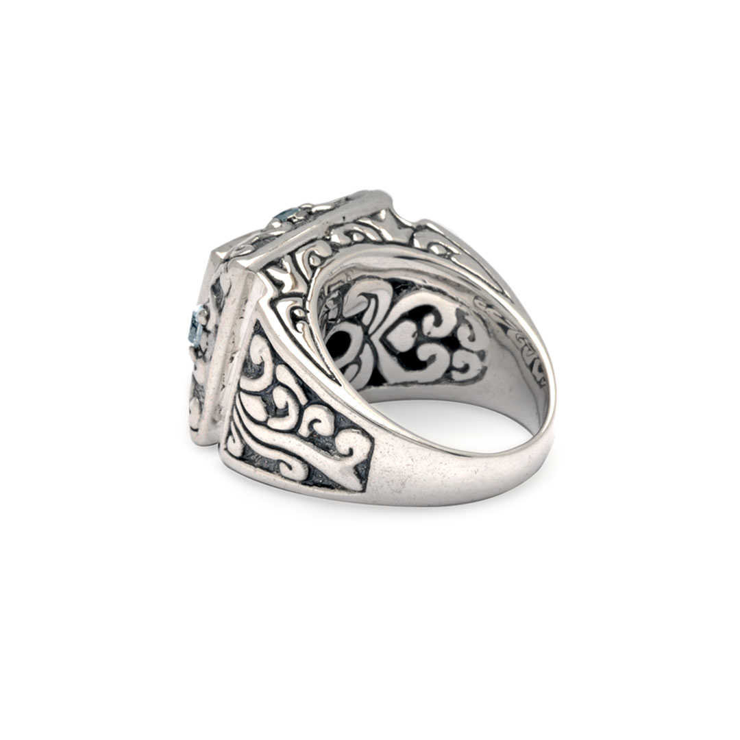 Wholesale Silver Ring - SR572AmBt