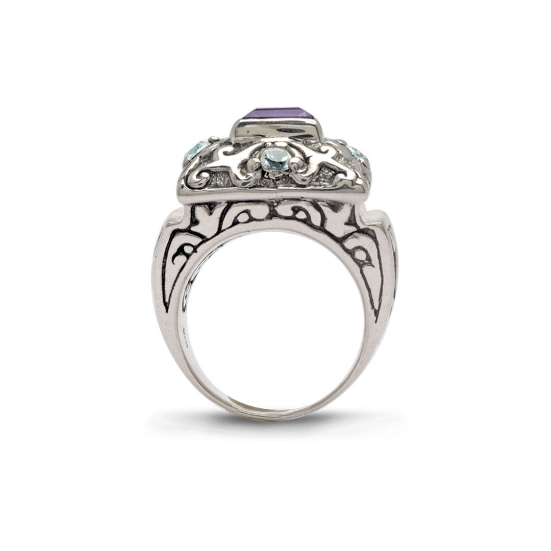 Wholesale Silver Ring - SR572AmBt