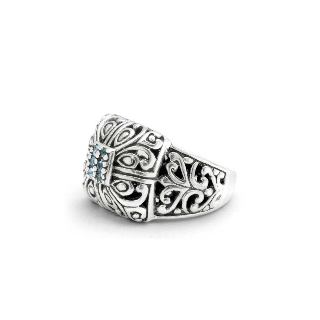 Wholesale Silver Ring - SR577-4Bt