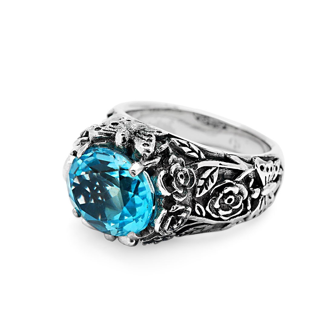 Wholesale Silver Ring - SR807-3Bq