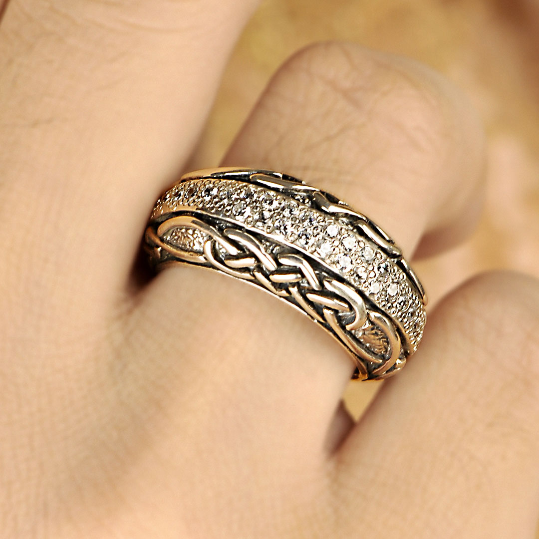 Wholesale Silver Ring - SR816-4Cz
