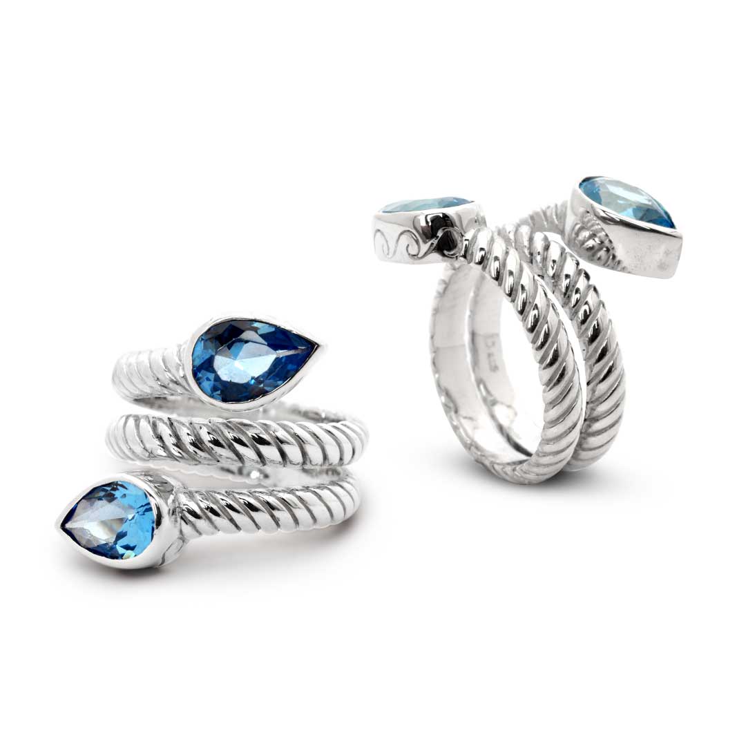 Wholesale Silver Ring - SR824-1Bt