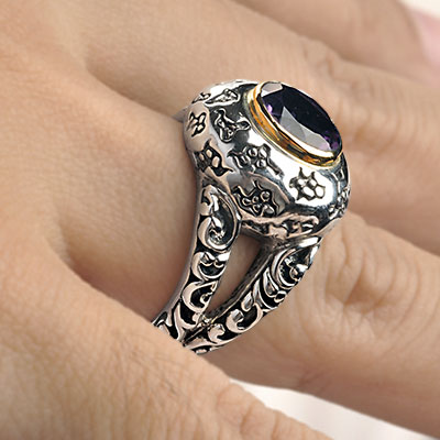 Wholesale Silver Ring - SRG425-2Am